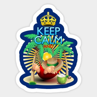 Keep Calm and...Relax on Hammock! Sticker